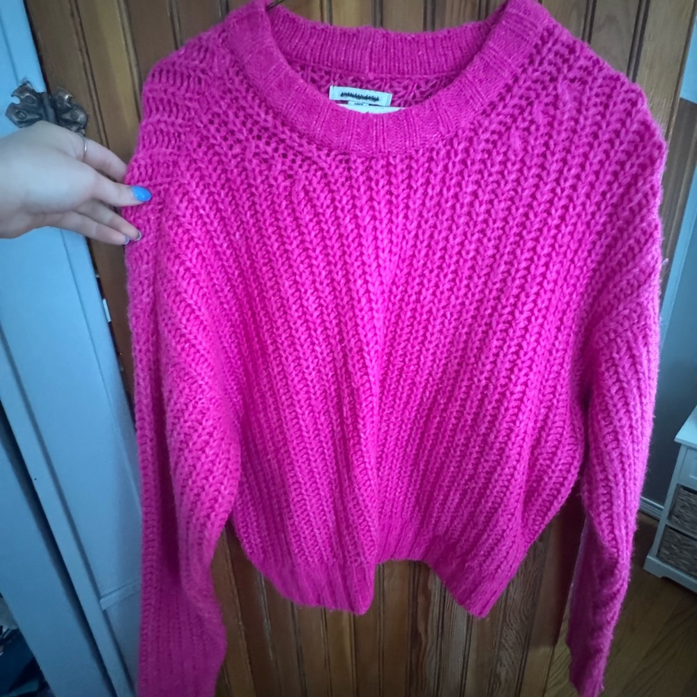 Cozy Pink Knit Sweater